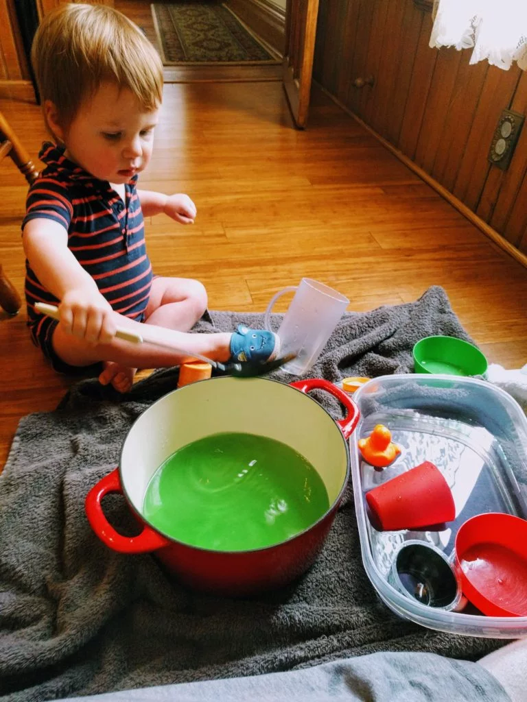 How I Knew My Toddler Was Autistic 9 sensory water play activity with autistic toddler
