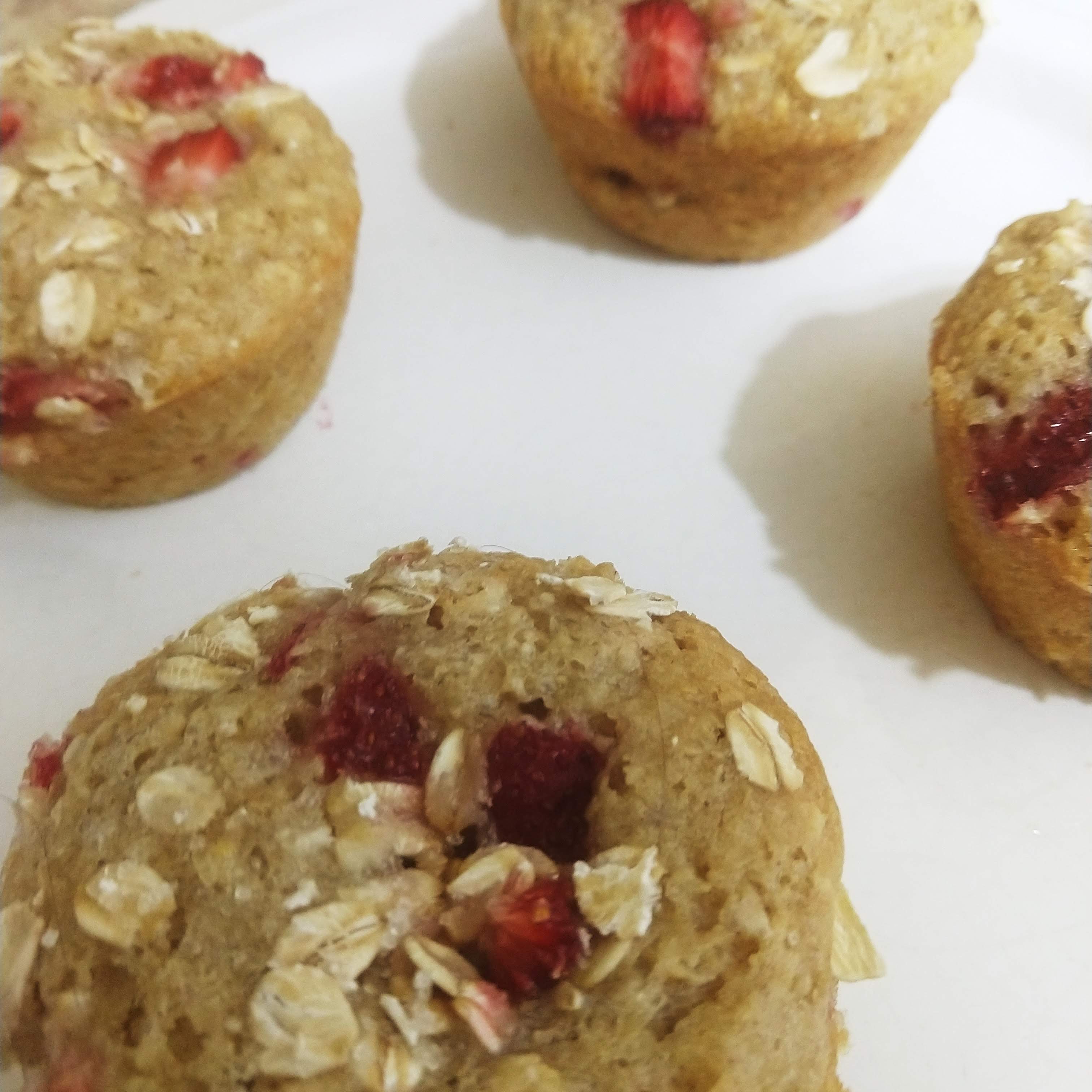 vegan strawberry muffins