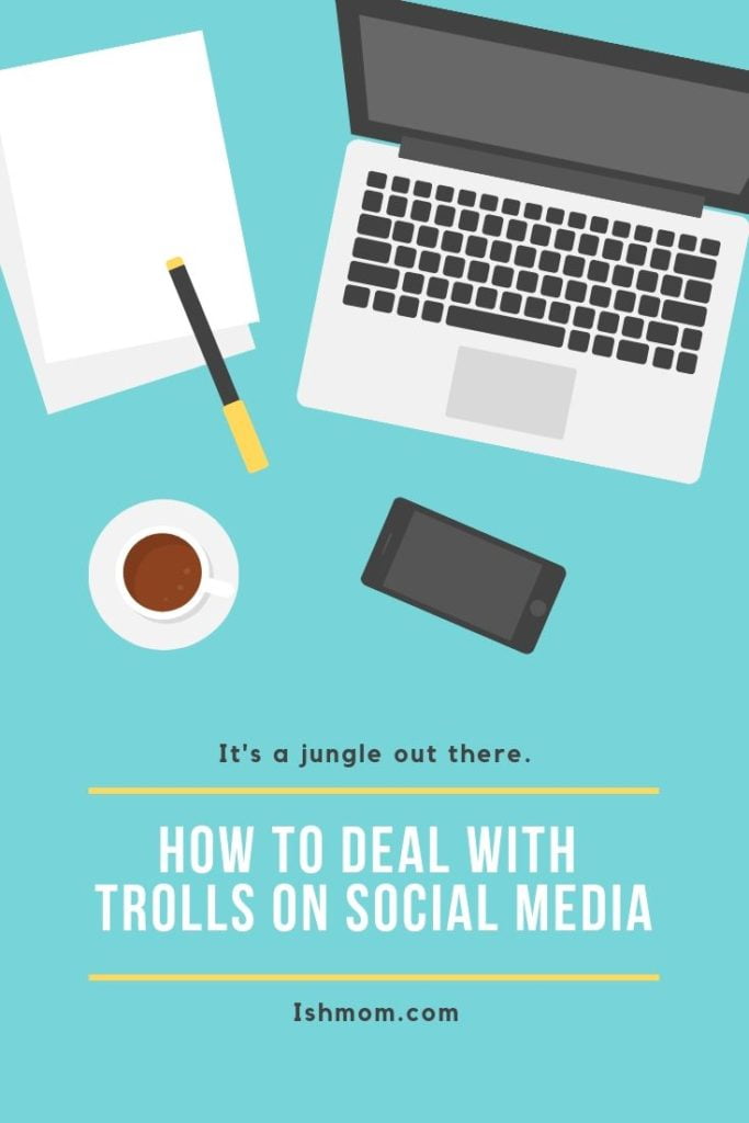 how to deal with trolls on social media pinterest graphic