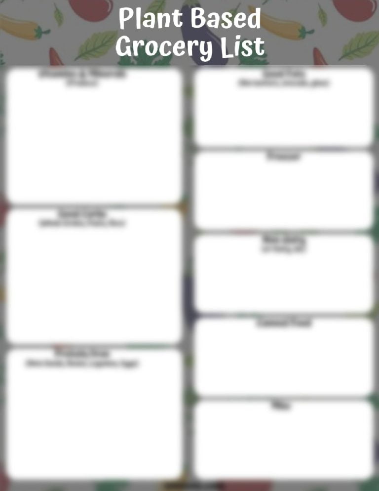 Plant Based Grocery List [Free PDF Printables] | Ish Mom