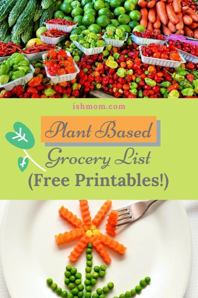 Plant Based Grocery List (Free Printables!) | Ish Mom