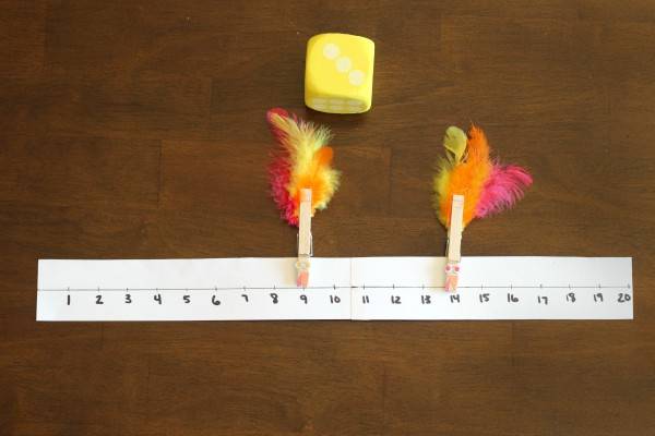 racing turkey thanksgiving math activity for toddlers and preschoolers