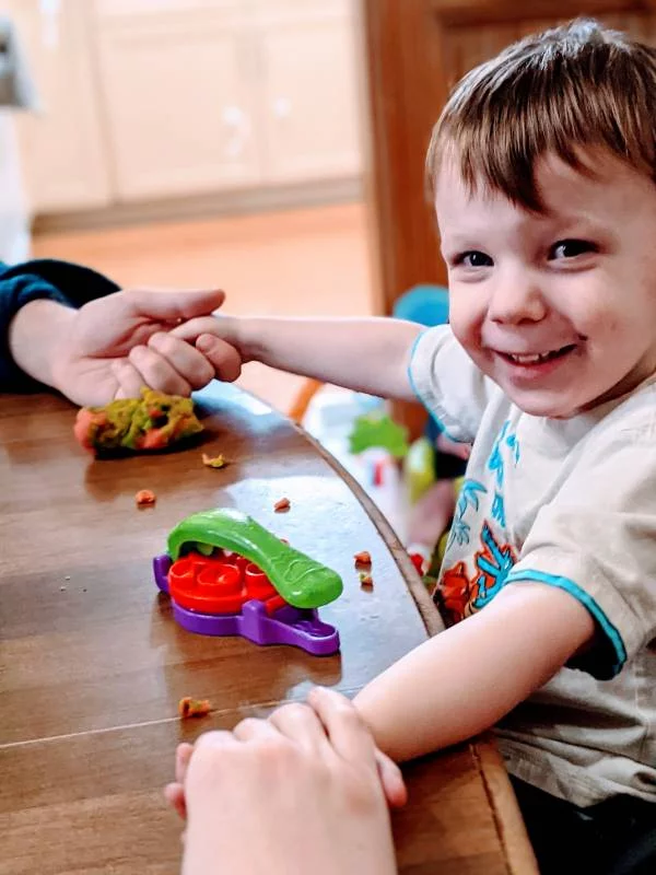 play doh sensory activity for autism