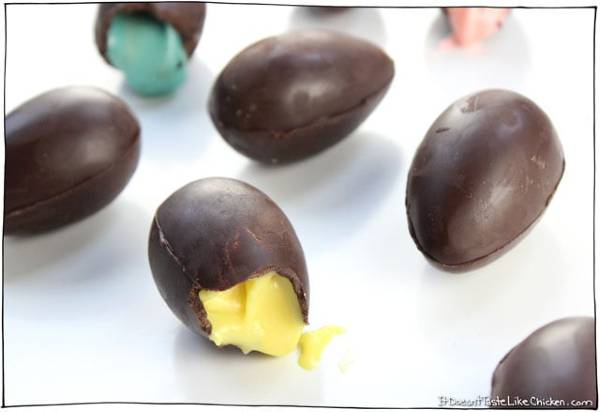 vegan chocolate creme Easter eggs