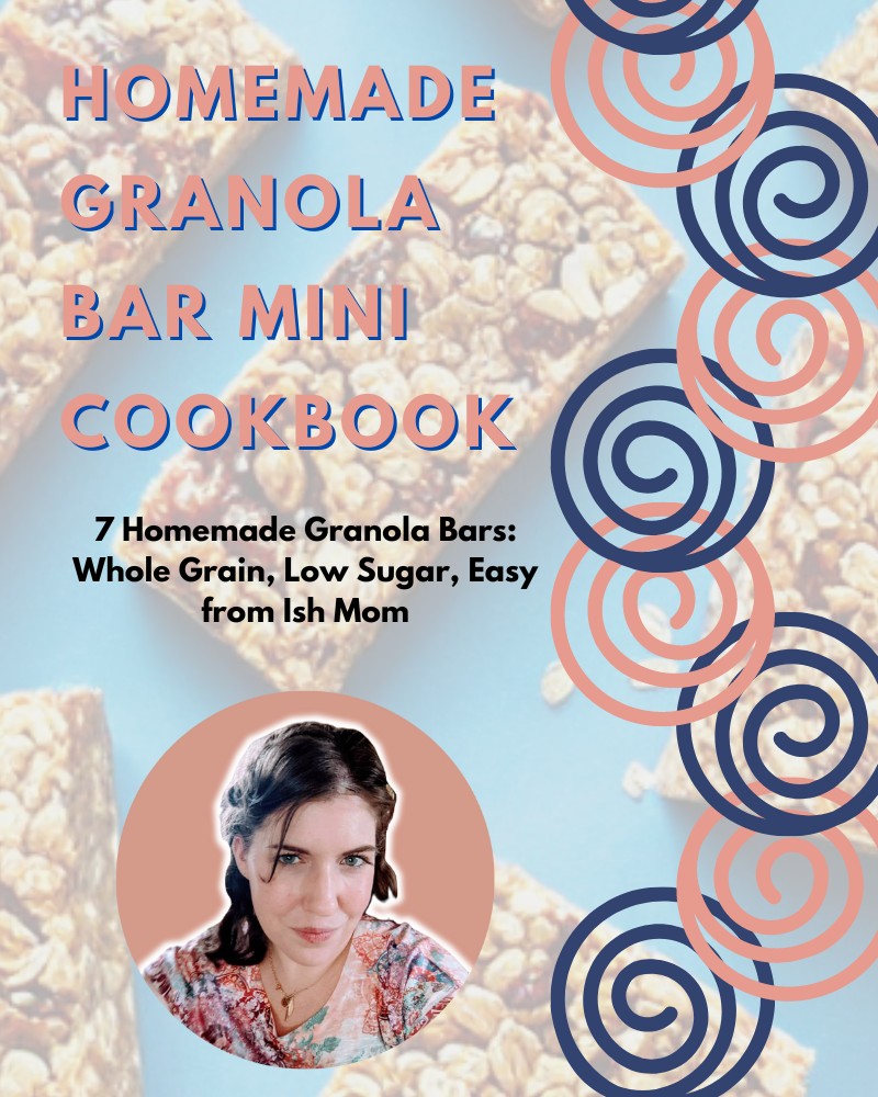homemade granola bar mini cookbook ish mom