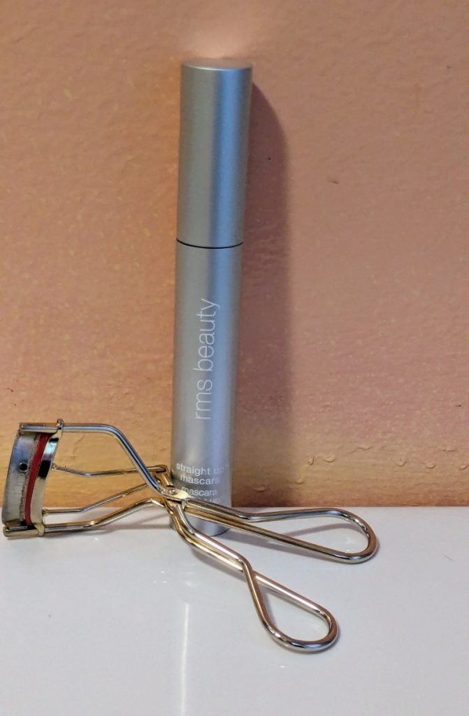 eyelash curler and RMS peptide mascara