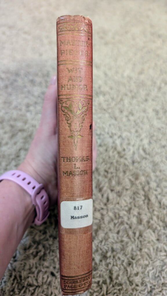 antique book masterpieces of wit and humor